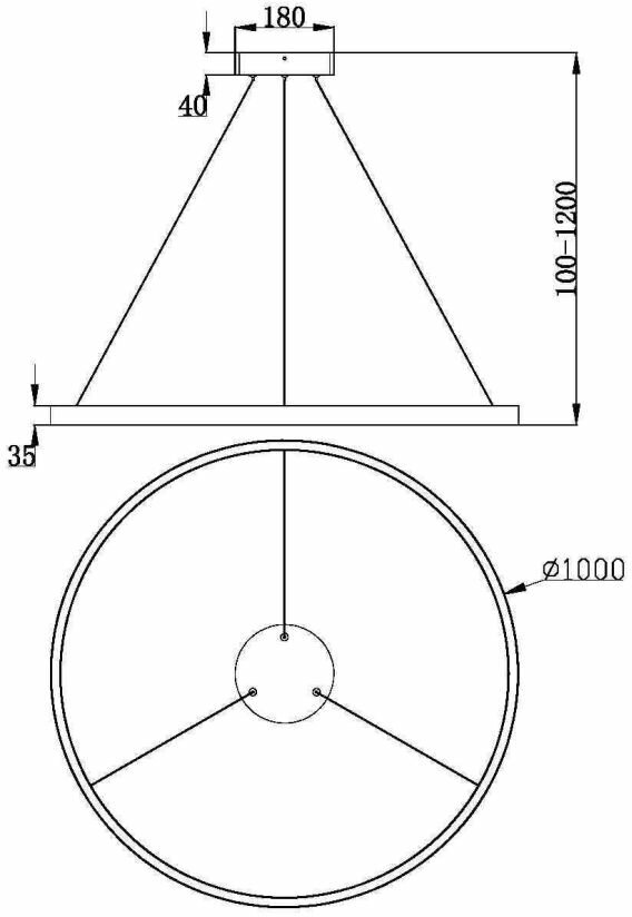 Maytoni Подвесной светильник Maytoni MOD058PL-L54BS3K