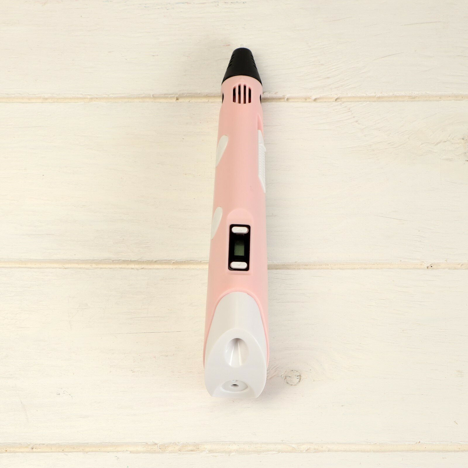 Комплект в тубусе 3Д ручка с дисплеем розовая + пластик ABS 15 цветов по 10 метров
