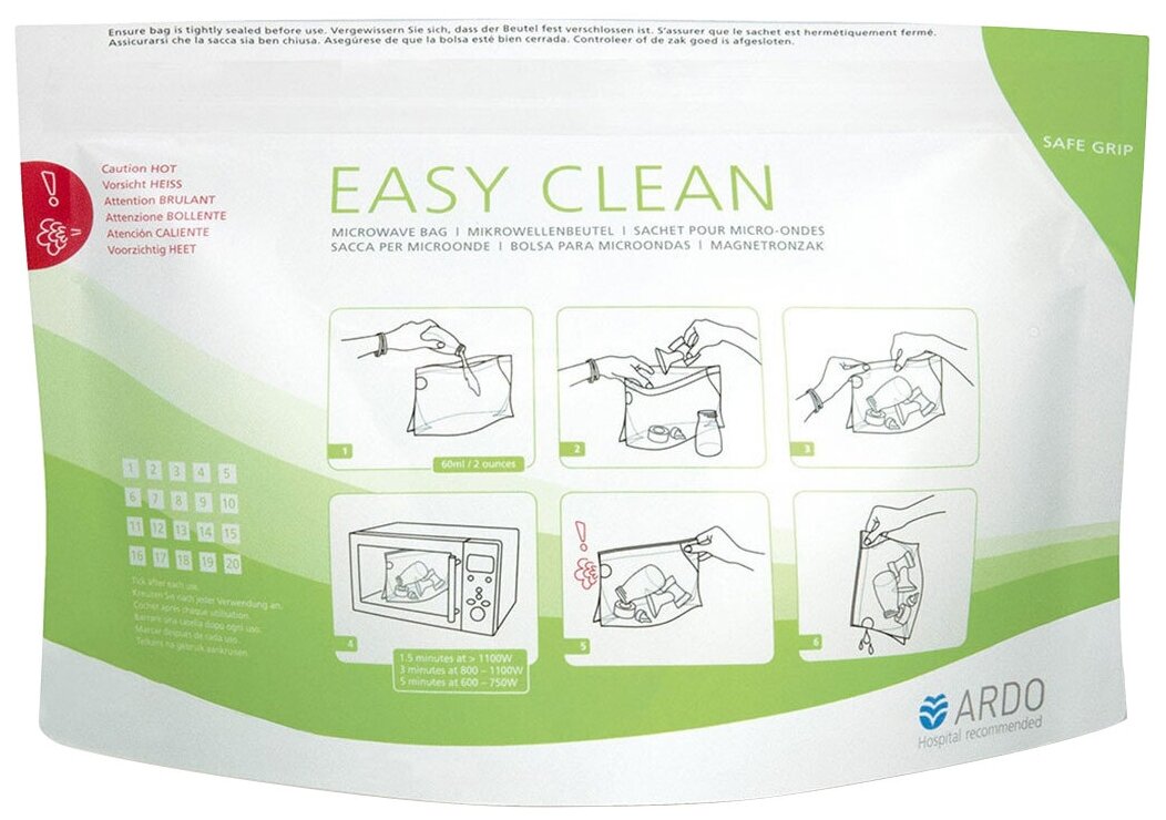 Ardo Пакеты для стерилизации в микроволновой печи Easy Clean 5 шт