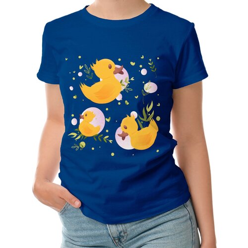 фото Футболка roly, размер l, синий