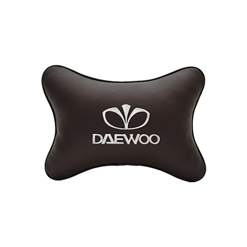 фото Подушка на подголовник экокожа coffee daewoo vital technologies