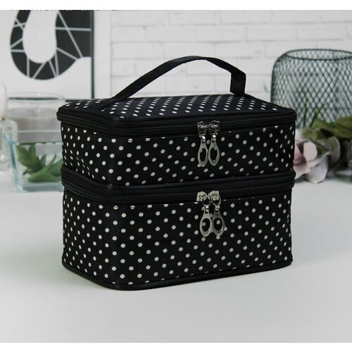 Косметичка 12х14х20 см, черный