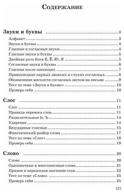 Русский язык в таблицах и схемах с мини-тестами: курс начальной школы - фото №2