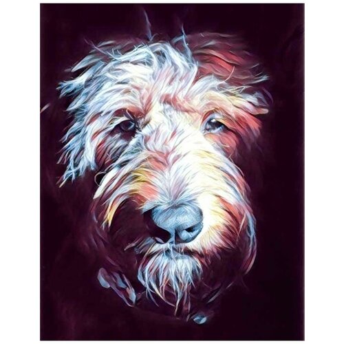 Картина по номерам Лохматый пёс 40х50 см Hobby Home картина по номерам грустный пёс 40х50 см