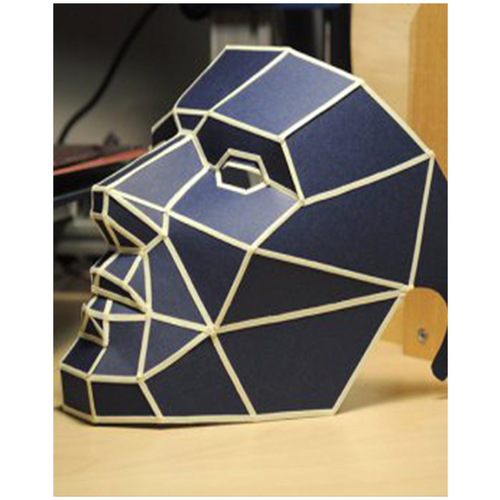 фото "оригами ""маска мафии"" комплект - лайт, 3d конструктор для самостоятельной сборки or32" добродаров