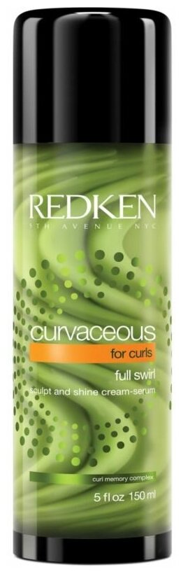 Redken Curvaceous Крем-сыворотка для питания и восстановления вьющихся волос, 150 г, 150 мл, бутылка