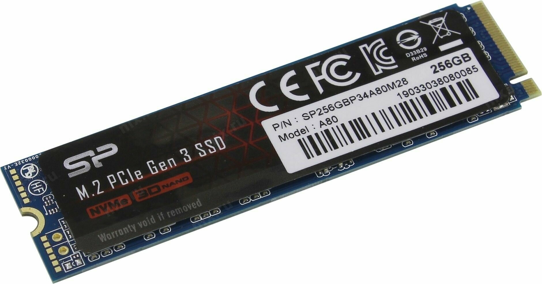 Твердотельный накопитель Silicon Power M-Series UD80 250Gb PCI-E 3.0 SP250GBP34UD8005 - фото №4