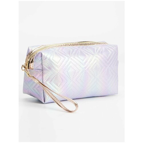 фото Косметичка дор l-1805-1 ромбы, 18*7*11,отд на молн, с ручкой, сиреневый 7602934 . magic store