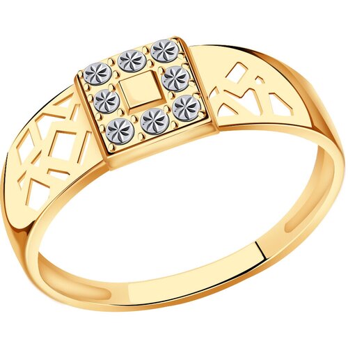 фото Золотое кольцо золотые узоры 08-51-0065-00 diamant-online