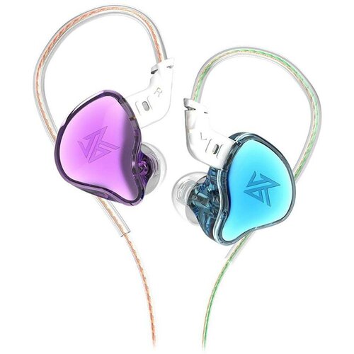 Наушники KZ Acoustics EDC без микрофона фиолетовыйголубой 1260₽