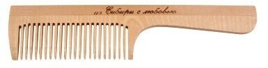 Расческа деревянная с ручкой 5х43х197