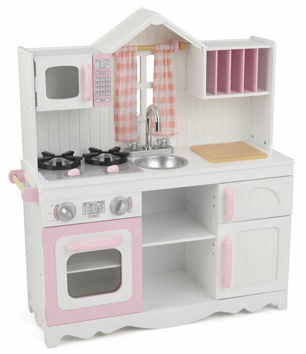 Игровая кухня KidKraft для девочки, из дерева "Модерн" (Modern Country Kitchen) (53222_KE)