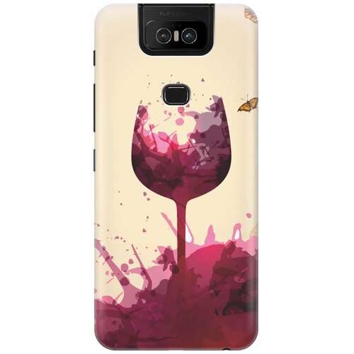 фото Re:pa накладка transparent для asus zenfone 6 zs630kl с принтом "летнее вино"