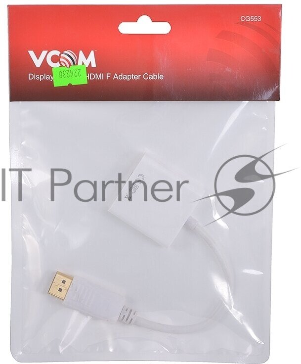 переходник DisplayPort M-HDMI F Vcom - фото №9