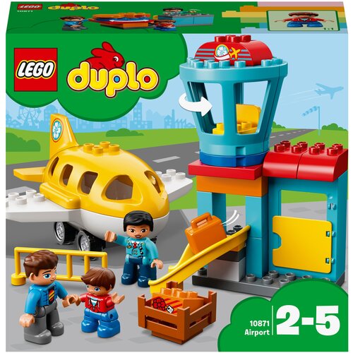 lego duplo набор игровая площадка мечты с рамой кит и ракета Конструктор LEGO DUPLO 10871 Аэропорт, 29 дет.