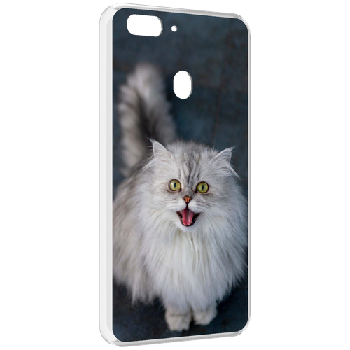 Чехол MyPads порода кошки британская длинная для Oppo Realme 2 задняя-панель-накладка-бампер