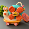 Развивающая многофункциональная игрушка для малышей 5 в 1 «Волшебная Улитка» - изображение