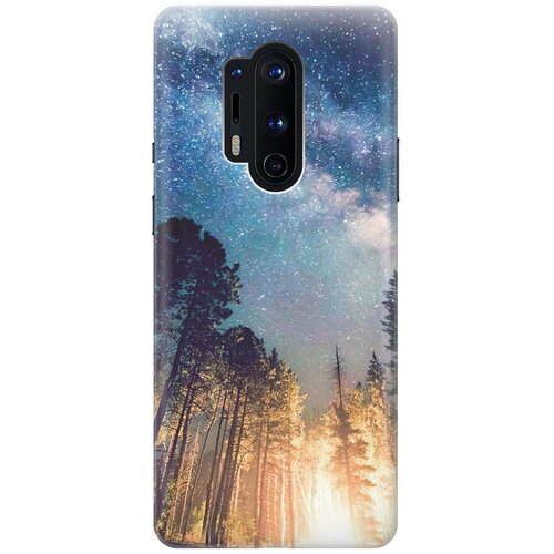 фото Cиликоновый чехол на oneplus 8 pro / ванплюс 8 про с принтом "млечный путь" gosso