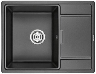 Врезная кухонная мойка 50 см, Paulmark Weimar PM216550, черный