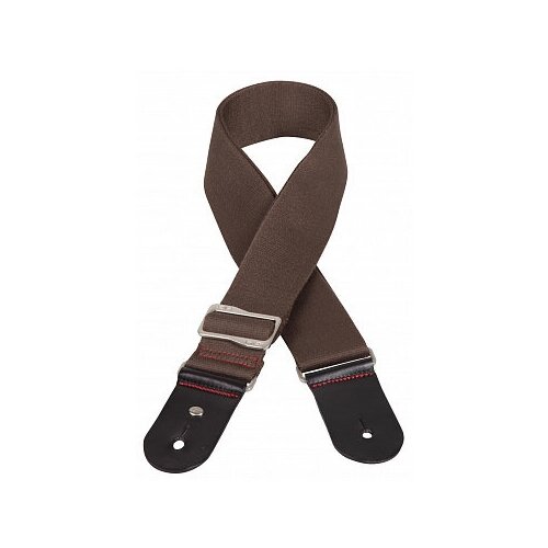 Ремень для гитары, акустической, классической, из двухслойного хлопка, наконечники из натуральной кожи, коричневый - DIE HARD DHSTRAP250BW