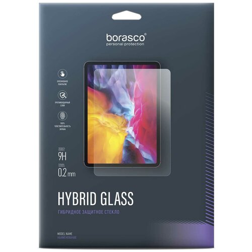 Защитное стекло на Samsung Galaxy Tab S8 11.0 (Hybrid Glass), Borasco защитное стекло для камеры borasco camera hybrid glass для samsung galaxy s23