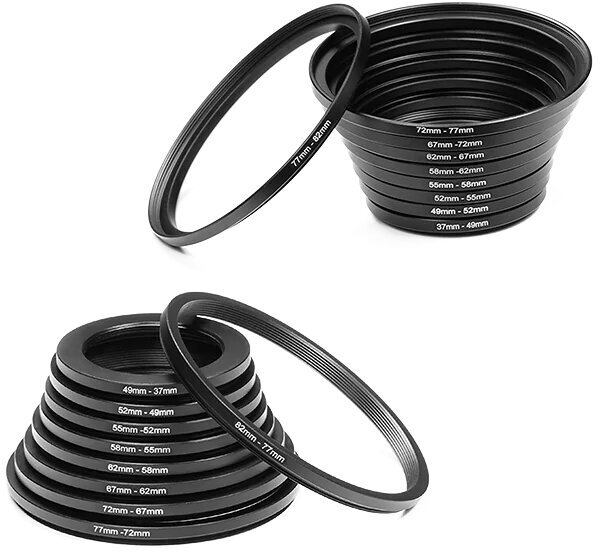 фото Комплект переходных колец K&F Concept для светофильтра SKU0629