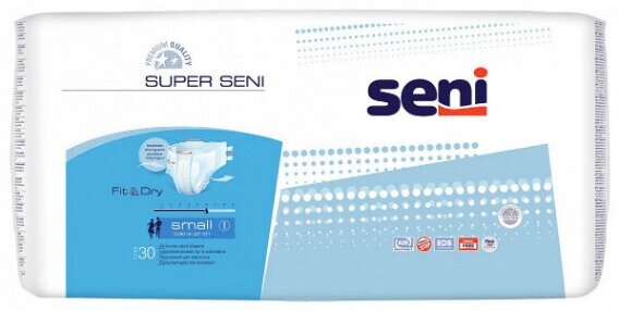 Seni Super Small подгузники для взрослых (55-80 см) 30 шт