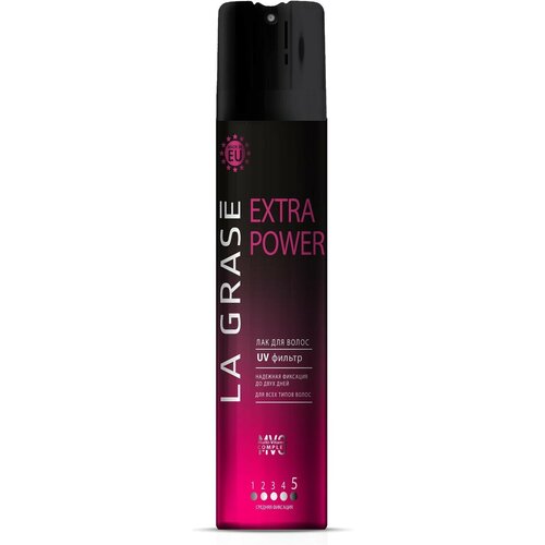 Лак для волос La Grase Extra Power, 75 мл лак для волос сильной фиксации la grase extra power 400 мл