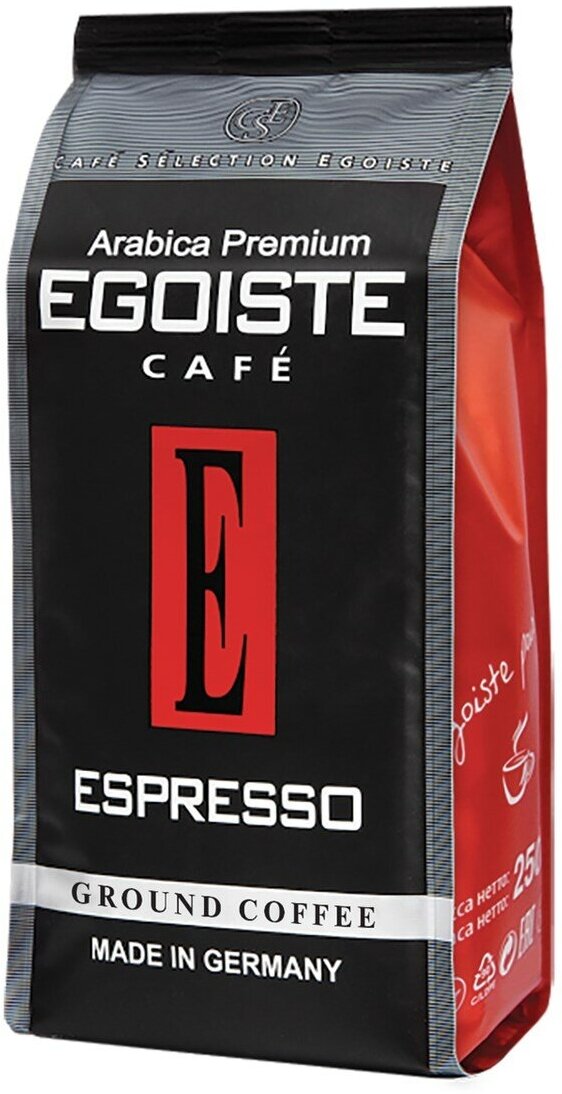 Кофе молотый Egoist Espresso 250 г