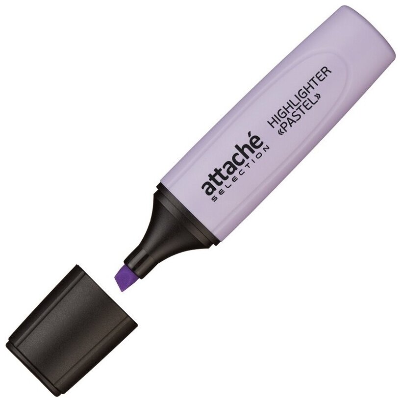 Маркер выделитель текста Attache Pastel, 1-5 мм, фиолетовый, Selection (958591)