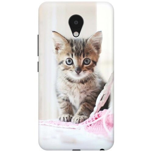 фото Cиликоновый чехол на meizu m5 / мейзу м5 с принтом "милый котенок" gosso