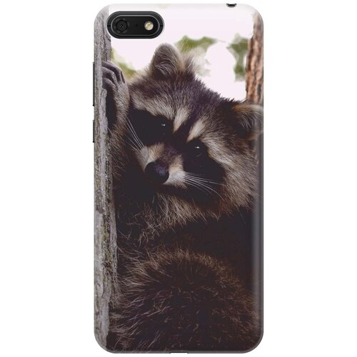 фото Gosso ультратонкий силиконовый чехол-накладка для huawei y5 (2018) / y5 prime (2018) / honor 7s / honor 7a с принтом "енотик"