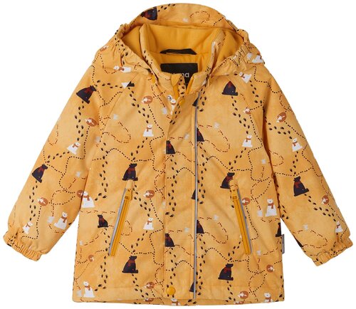 Куртка Reima Ruis, размер 110, оранжевый, желтый