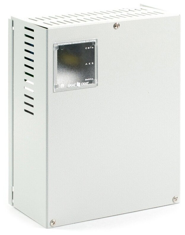 SKAT-1200U power supply 12V 6A case for battery 1х17Ah cold start SS TR PB