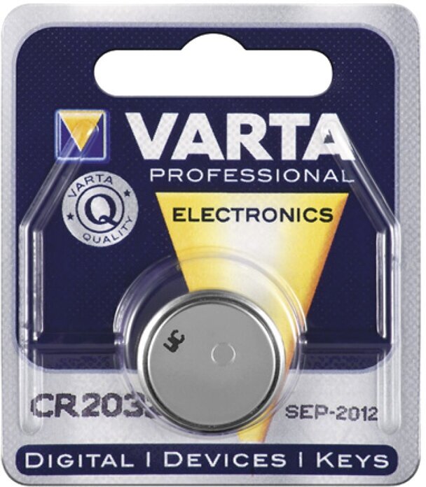 Батарея Varta CR-2032 1-BL, CR2032, 3V, 1 шт