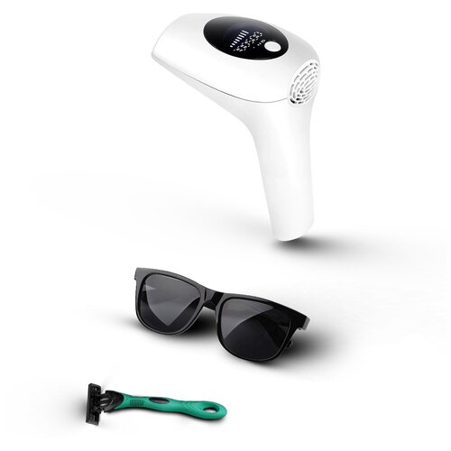 Фотоэпилятор домашний Лазерный эпилятор + Защитные очки и бритва в подарок