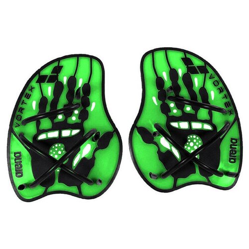 фото Лопатки для плавания "arena vortex evolution hand paddle", арт.9523265, р.l,полипроп., рез,сил.,зел-чер