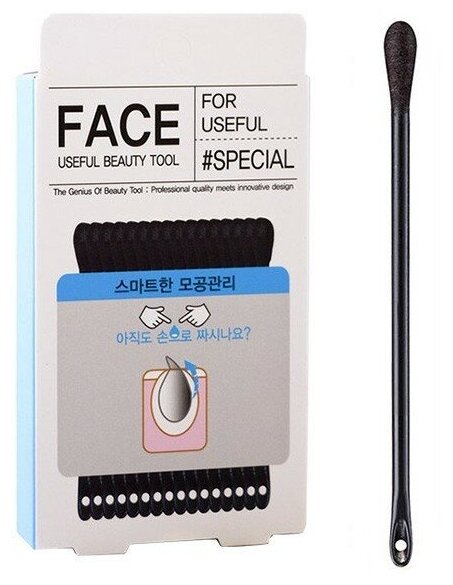 Tony Moly Одноразовые палочки для очищения пор Sebum-Removing Cotton Swab, 40 шт, Корея