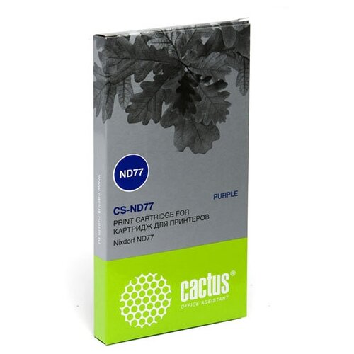 Картридж Cactus CS-ND77 пурпурный картридж матричный cactus 1750076156 cs np06 черный для nixdorf np 06