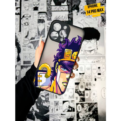 Чехол для iPhone 14 Pro Max аниме "ДжоДжо/JoJo's Bizarre Adventure" (Джотаро Куджо, 07)