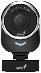 Веб-камера Genius QCam 6000 черная (Black), 1080p Full HD, Mic, 360°, универсальное мониторное крепление, гнездо для штатива