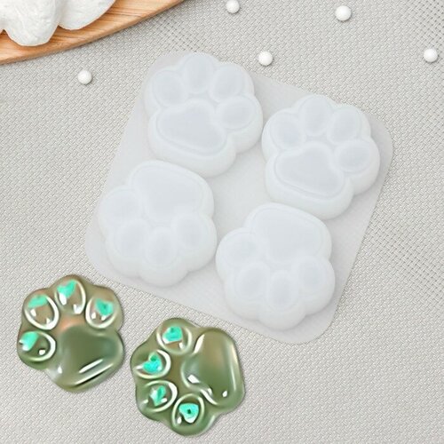 Молд Доляна Лапки 95925 см ячейка 44 см цвет белый 466₽