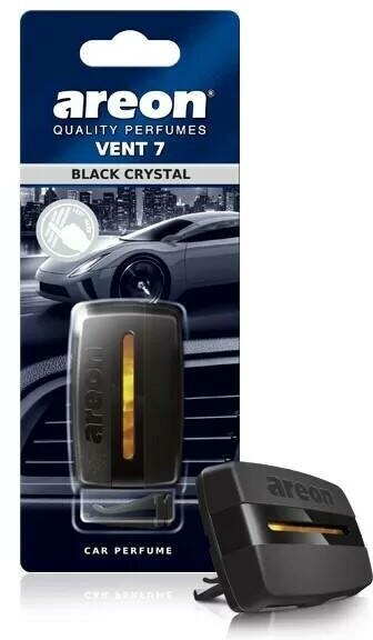 Ароматизатор на дефлектор AREON VENT 7 OXYGEN Black Crystal (Черный кристал) 4,5 мл. арт. V708 , 704VE7308