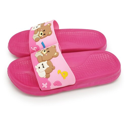 Тапочки Smile of Milady, размер 32, розовый шлепанцы kuromi cinnamoroll sanrio детские аниме кроксы милые летние сандалии для пляжа нескользящие детские игрушки для девочек