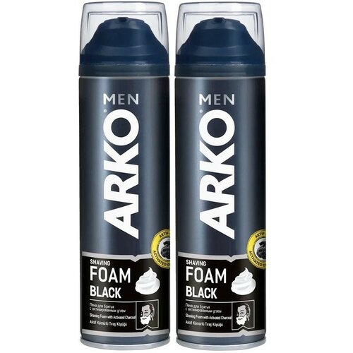 Пена для бритья Arko 200 мл Black пена для бритья arko men hemp 200 мл 3 шт