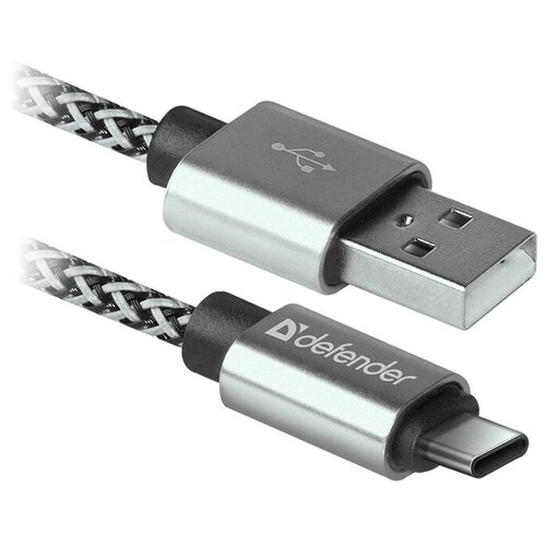 USB кабель Defender USB09-03T PRO USB2.0 Синий, AM-Type-C, 1m, 2.1A