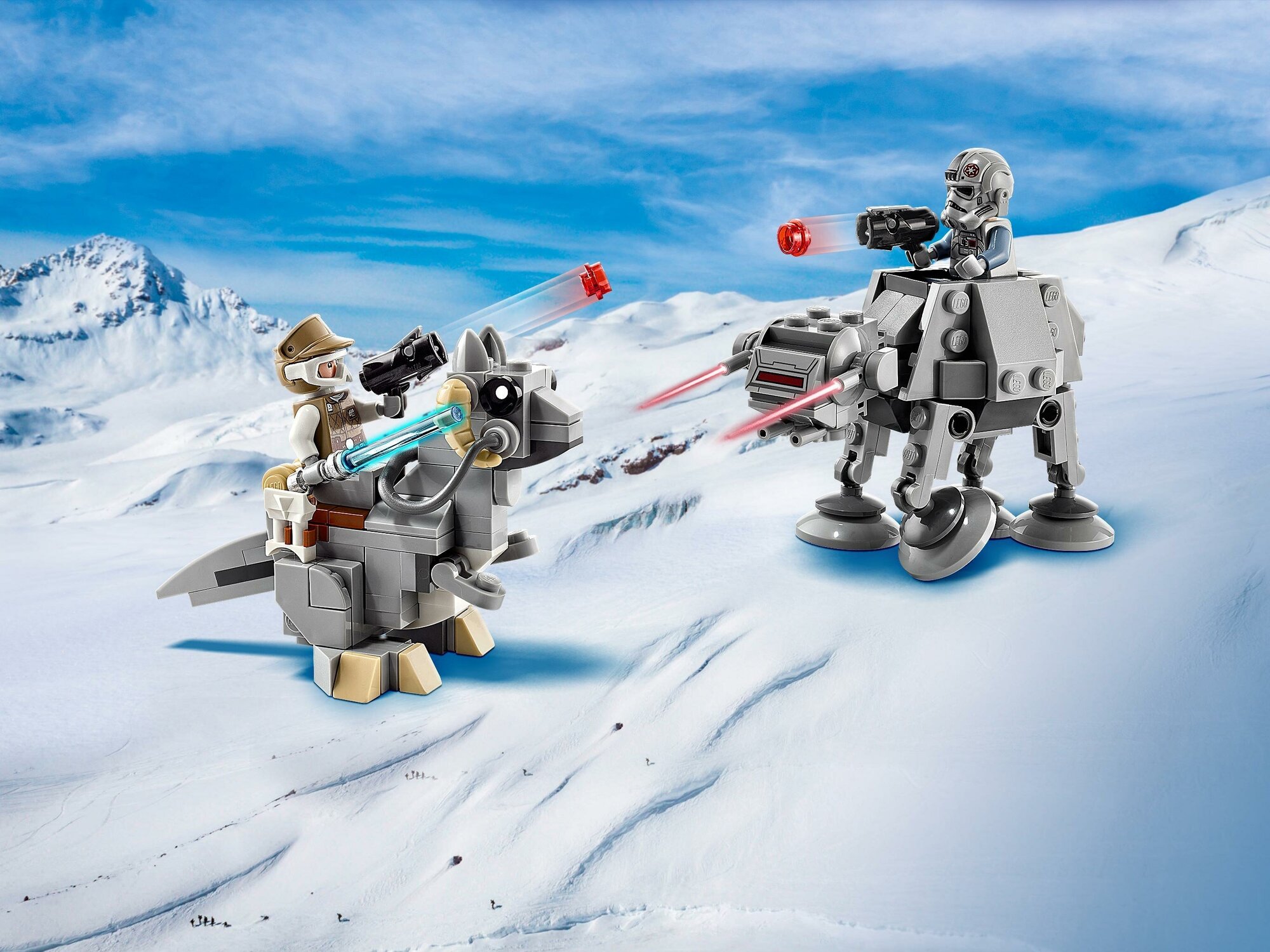 Конструктор Lego Star Wars Микрофайтеры AT-AT против таунтауна (элем.:205) пластик (6+) (75298) - фото №13