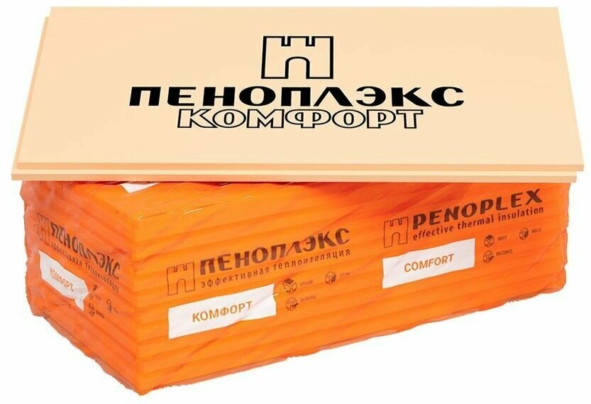 Изображение Пеноплэкс Комфорт экструдированный пенополистирол 1185х585х50мм (упак. 7шт/4,85м2/0,243м3)
