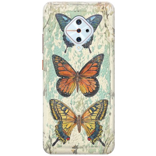 фото Re:pa накладка transparent для vivo v17 с принтом "три бабочки"