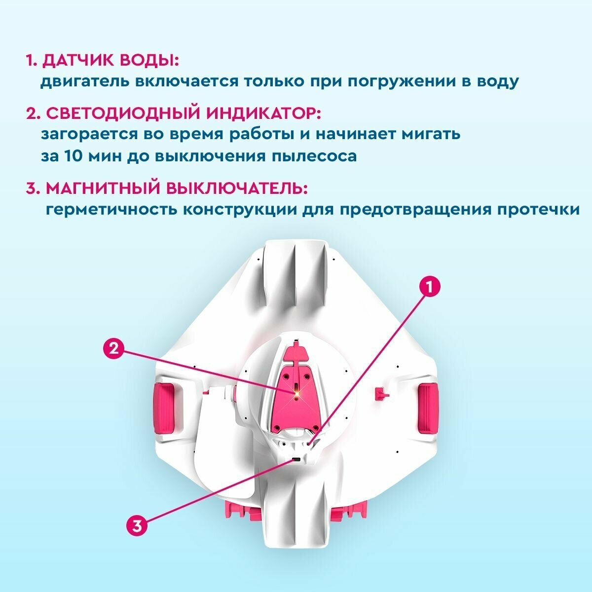 Робот- пылесос для бассейна BWT BC200+/ Kokido/ БВТ / беспроводной, автоматический - фотография № 8